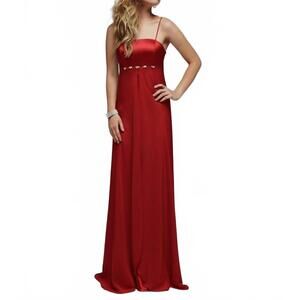 NEW MILANO FORMALS silken symphony gown in red